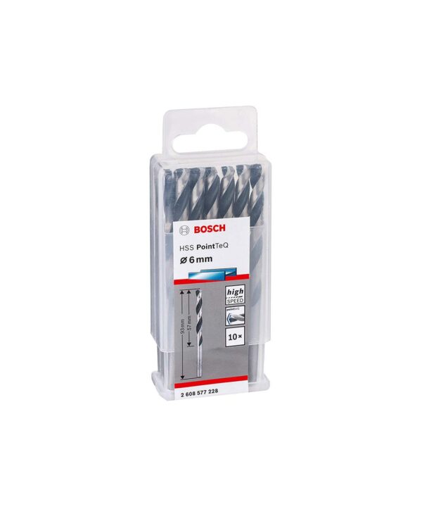 HSS PointTeQ DIN 338 – 6 x 57 x 93 mm (10pcs)
