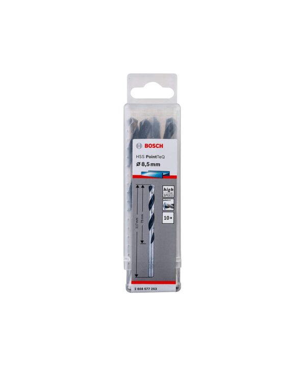 HSS PointTeQ DIN 338 – 8 x 75 x 117 mm (10pcs)