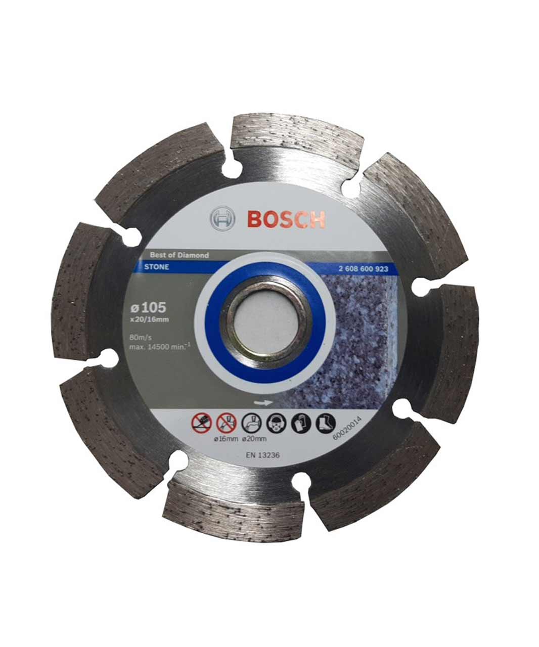 Diamond Cutting Discs - Best for Stone 105 mm x 20,00/16,00mm x 1,6 mm