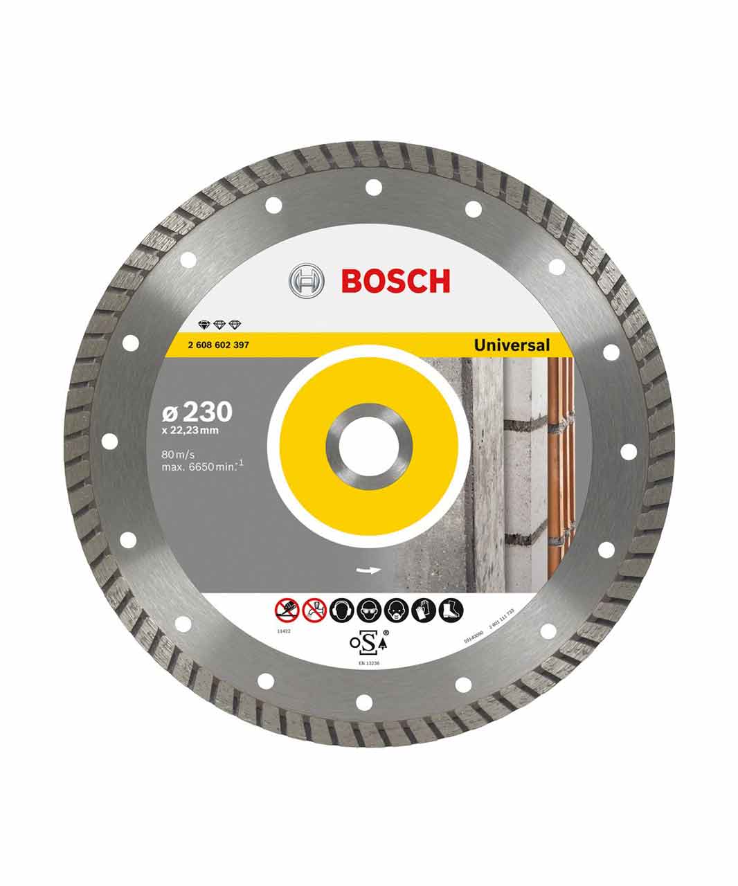 Diamond Cutting Discs - Professional for Universal Turbo 230 mm x 22,23 mm x 2,5 mm
