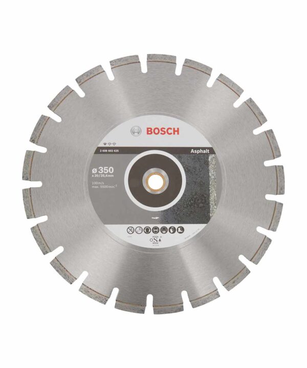 Diamond Cutting Discs – Professional for Asphalt 350 mm x 20,00+25,40 mm x 3,2 mm