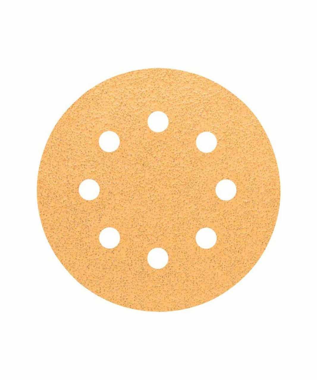 Polishing Pad - Sanding Sheet BfWP 125mm, G40, 8 holes (5pcs)