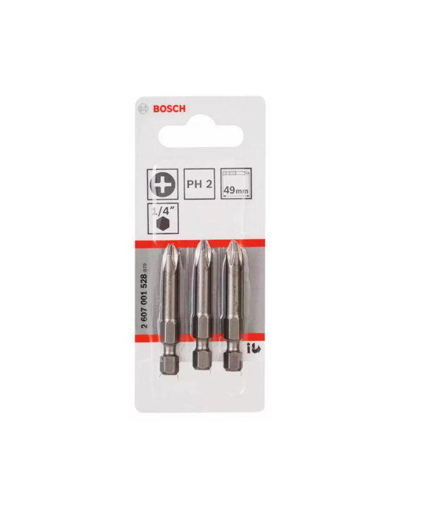 Screwdriver Bits – Extra Hard PH 2, 89 mm (3 pcs)