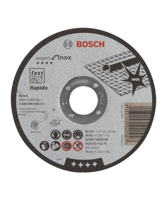 Cutting discs - Expert for INOX straight cutting disc, 115 mm, 22.23 mm, 1,0 mm