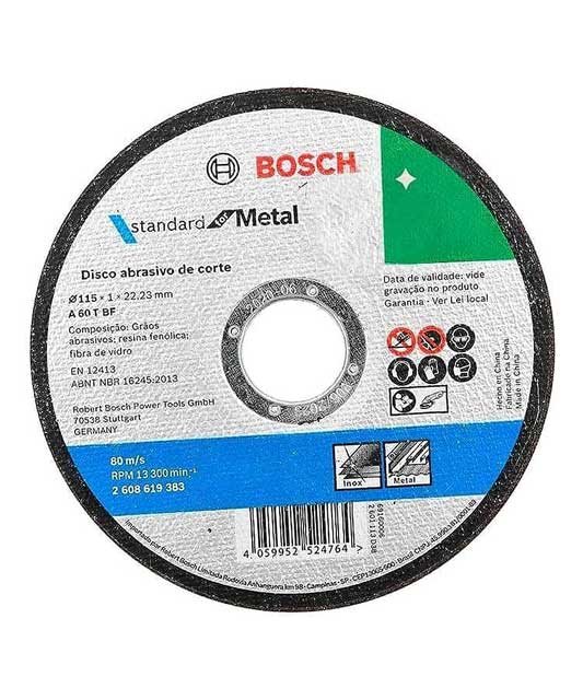Cutting discs - Standard for cutting disc with depressed centre, 115 mm, 22.23 mm, 2,5 mm