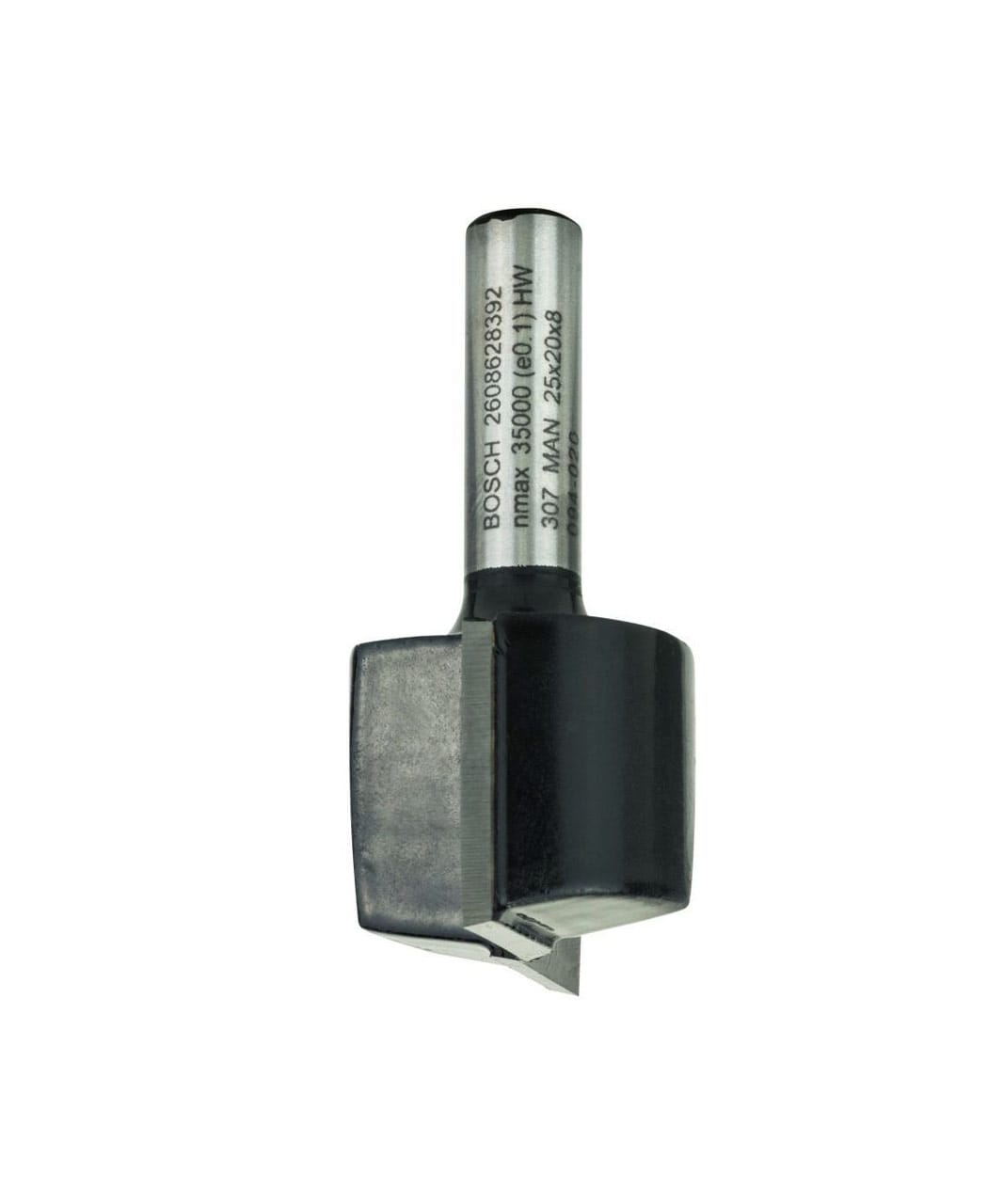 Straight Router bits - Straight bits 8 mm, D1 25 mm, L 20 mm, G 51 mm