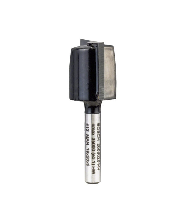 Straight Router bits – Straight bit 6 mm, D1 19 mm, L 19,5 mm, G 51 mm