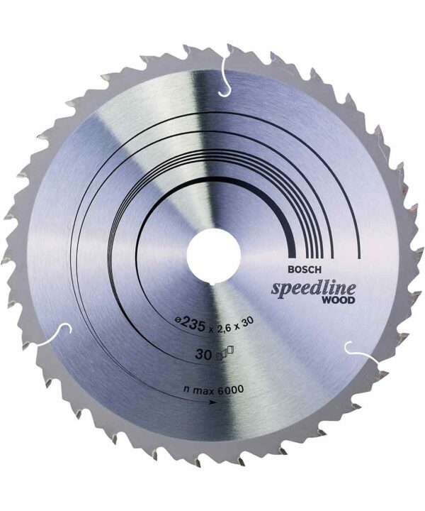 Circular Saw Blades – Speedline Wood, 235 mm x 30/25 mm x 2,6 mm, 30T