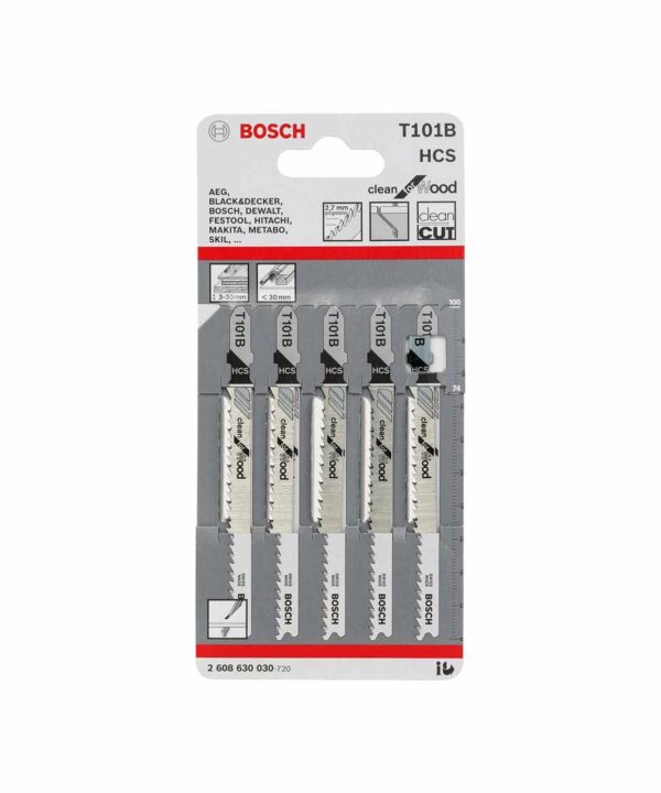 Jigsaw Blades – T 101 B Clean for Wood (5pcs)