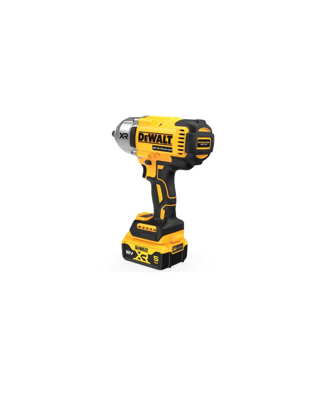 Dewalt – DCF900P2T-GB – Cordless High Torque Impact Wrench – 18V XR Brushless Half inch Hog Ring – 2 X 5.0AH