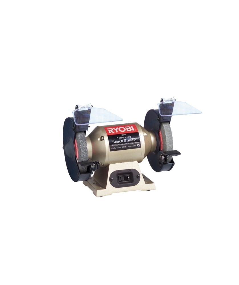 Ryobi - HBG-6E 200W 150mm - Bench Grinder