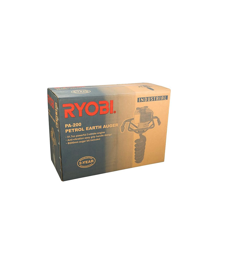 Ryobi – PA-200 2-Stroke 51.7CC 200mm – Petrol Earth Auger